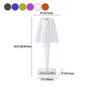 Simple Square Base Cup Shape Colorful Decor Table Lamp Zawala #size