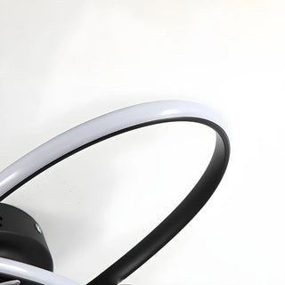 Unique Dual Ring Recessed Ceiling Fan with LED Light Zawala Image - 13