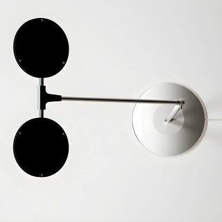 ZOWALA - Dual Round LED Silver Adjustable Floor Lamp Image - 9