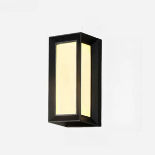 Durable Waterproof Black Square Outdoor Wall Sconce Zawala Image - 12