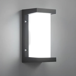 Durable Waterproof Black Square Outdoor Wall Sconce Zawala Image - 14