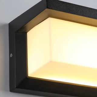 Durable Waterproof Black Square Outdoor Wall Sconce Zawala Image - 20