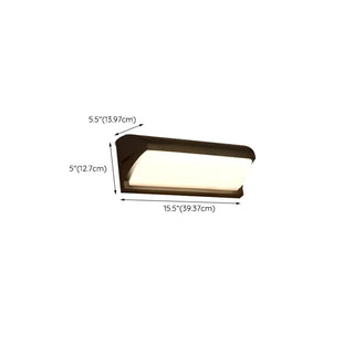 Durable Waterproof Black Square Outdoor Wall Sconce Zawala Image - 23