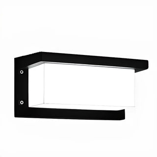 Durable Waterproof Black Square Outdoor Wall Sconce Zawala Image - 3