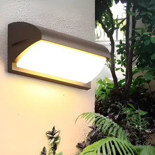 Durable Waterproof Black Square Outdoor Wall Sconce Zawala Image - 4