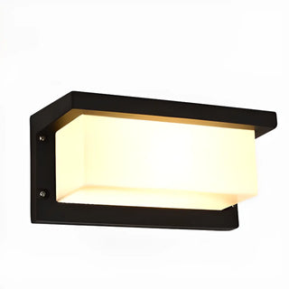 Durable Waterproof Black Square Outdoor Wall Sconce Zawala Image - 6