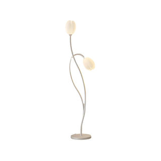 2-Light Bedroom Elegant Tulip Metal Floor Lamp Zawala Image - 8