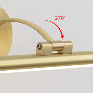 Adjustable Modish Gold Linear Bathroom Vanity Light Zawala Image - 11