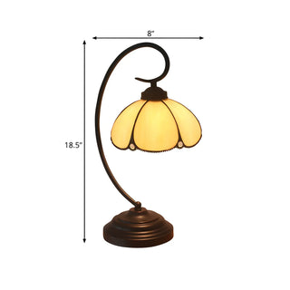 Elegant Tiffany Floral Glass Nightstand Table Lamp Zawala #size
