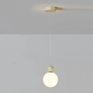 Elegant Flower White Glass Bedroom Pendant Light Zawala Image - 10