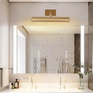 ZOWALA - Elegant Beaded Gold Geometric LED Vanity Wall Light Image - 1