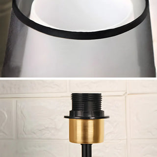 Modern Elegant Double Fabric Shade Iron Table Lamp Zawala Image - 11