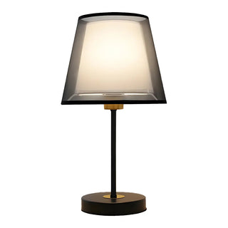 Modern Elegant Double Fabric Shade Iron Table Lamp Zawala Image - 16