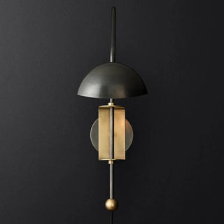ZOWALA - Modern Dome Bedroom LED Swing Arm Wall Sconce Image - 10
