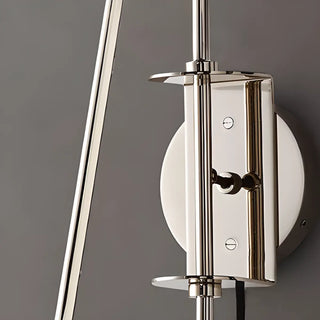 ZOWALA - Modern Dome Bedroom LED Swing Arm Wall Sconce Image - 15