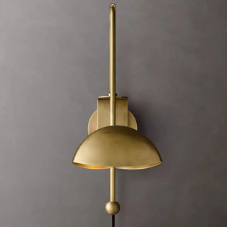 ZOWALA - Modern Dome Bedroom LED Swing Arm Wall Sconce Image - 7