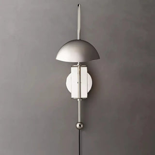 ZOWALA - Modern Dome Bedroom LED Swing Arm Wall Sconce Image - 8