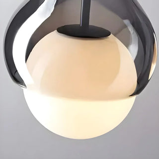ZOWALA - Elegant Dining Room Glass Globe Teardrop Pendant Light Image - 4