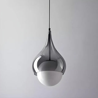 ZOWALA - Elegant Dining Room Glass Globe Teardrop Pendant Light Image - 6