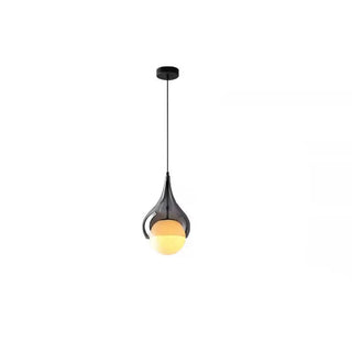 ZOWALA - Elegant Dining Room Glass Globe Teardrop Pendant Light Image - 8