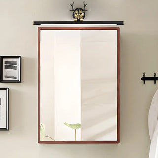 ZOWALA - Elegant Antler Gold Linear LED Vanity Mirror Light Image - 1