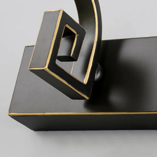 Elegant Black Rectangular Bathroom Vanity Light  Zawala Image - 13