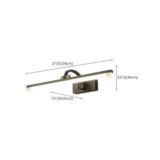 Elegant Black Rectangular Bathroom Vanity Light  Zawala Image - 17