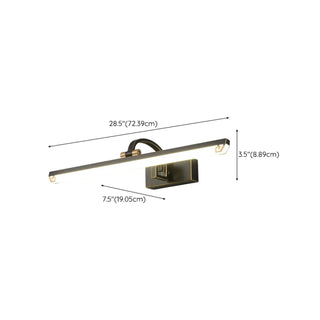 Elegant Black Rectangular Bathroom Vanity Light  Zawala Image - 18