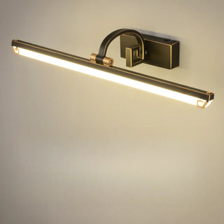 Elegant Black Rectangular Bathroom Vanity Light  Zawala Image - 4