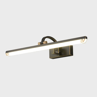 Elegant Black Rectangular Bathroom Vanity Light  Zawala Image - 5