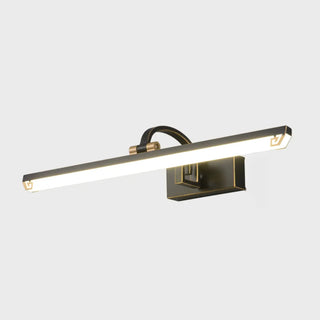 Elegant Black Rectangular Bathroom Vanity Light  Zawala Image - 6