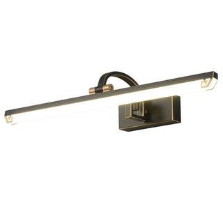 Elegant Black Rectangular Bathroom Vanity Light  Zawala Image - 8