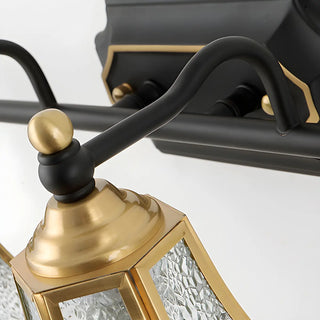 Elegant Crystal Bell Shade Brass Wall Vanity Light Zawala Image - 12