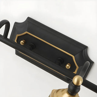 Elegant Crystal Bell Shade Brass Wall Vanity Light Zawala Image - 11