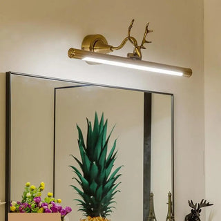 ZOWALA - Elegant Antler-Inspired Brass Metal Vanity Light Image - 1