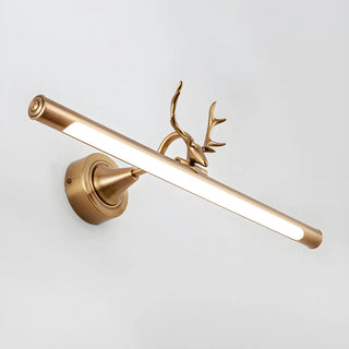 ZOWALA - Elegant Antler-Inspired Brass Metal Vanity Light Image - 11