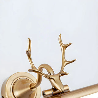 ZOWALA - Elegant Antler-Inspired Brass Metal Vanity Light Image - 12