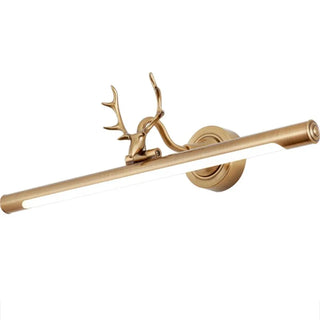 ZOWALA - Elegant Antler-Inspired Brass Metal Vanity Light Image - 13