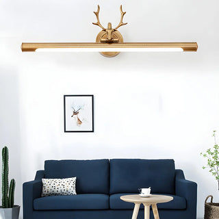 ZOWALA - Elegant Antler-Inspired Brass Metal Vanity Light Image - 2