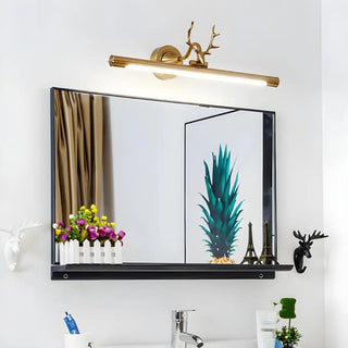 ZOWALA - Elegant Antler-Inspired Brass Metal Vanity Light Image - 4