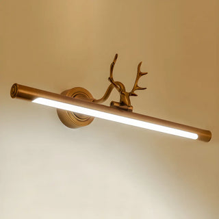 ZOWALA - Elegant Antler-Inspired Brass Metal Vanity Light Image - 5