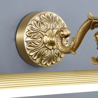 Elegant Simple Gold Linear Brass Mirror Vanity Light Zawala Image - 13