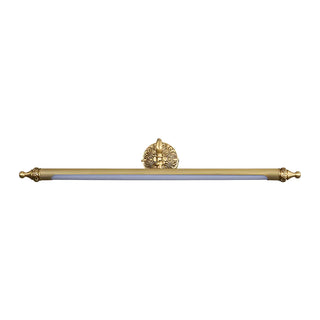 Elegant Simple Gold Linear Brass Mirror Vanity Light Zawala Image - 7