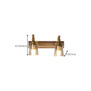 ZOWALA - Elegant Brass Geometric 3 Light Bathroom Vanity Image - 11