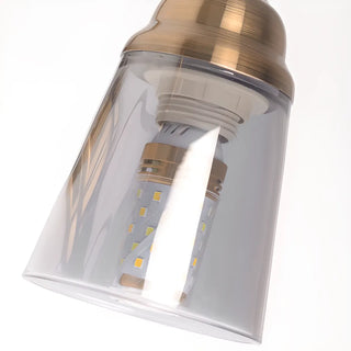 ZOWALA - Elegant Brass Geometric 3 Light Bathroom Vanity Image - 7