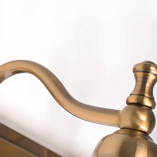 ZOWALA - Elegant Brass Geometric 3 Light Bathroom Vanity Image - 8