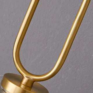 ZOWALA - Hardwired Elegant Brass Geometric Glass Wall Light Image - 12