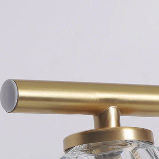 ZOWALA - Elegant Gold 5-Light Crystal Vanity Fixture Light Image - 10