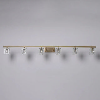 ZOWALA - Elegant Gold 5-Light Crystal Vanity Fixture Light Image - 13
