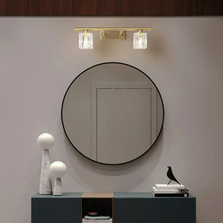 ZOWALA - Elegant Gold 5-Light Crystal Vanity Fixture Light Image - 2